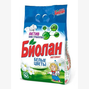 Стиральный порошок автомат Биолан 2400гр. Белые цветы