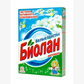 Стиральный порошок автомат Биолан 350гр. Белые цветы