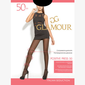 Колготки Glamour POSITIVE PRESS 50 nero - 2
