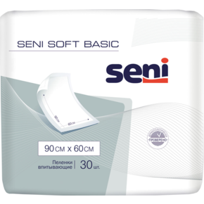 Пеленка гигиеническая SENI Софт basic 90*60 по 30 шт
