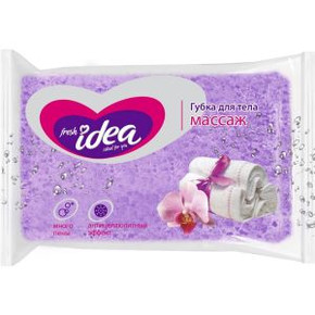 Губка для тела Fresh idea МАССАЖ, форма 