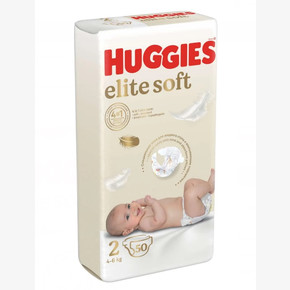 Подгузники HUGGIES Элит Софт 2 (4-6кг) (20шт)