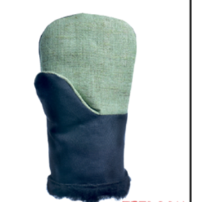 Рукавицы меховые брезентовый налодонник, утеплитель шерсть. Верх Даигональ