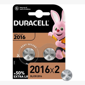 Батарейка DURACELL DL/CR2016 2 шт. таблетка