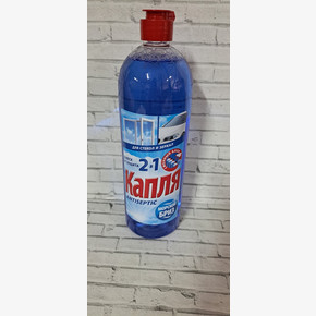 Чистящее средство для стекол и зеркал КАПЛЯ Морской бриз 1000мл (сменный блок)