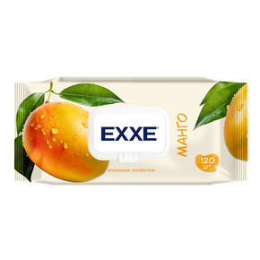 Влажные салфетки EXXE Манго, 120шт