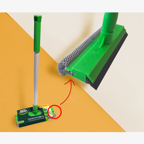 Окномойка Master FRESH с телескопической ручкой 3в1 (губка, салфетка, скребок), 1шт (1*30)