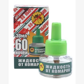Жидкость от комаров 30мл. Оборонхим 60 ночей без запаха, зеленый (1*24)