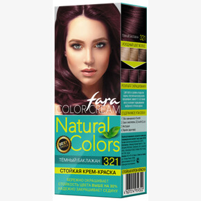 Краска для волос FARA Natural Colors 321 ТЕМНЫЙ БАКЛАЖАН 117,57 г (1*15) РОССИЯ
