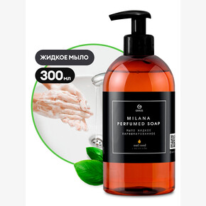 Мыло жидкое парфюмированное Milana Oud Rood 300мл. С Маслом кедра (1*6)