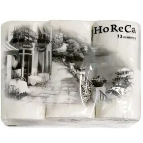 Бумага туалетная Plushe HoReCa 12шт.*15м, 2 слоя, белая (1*12) Россия