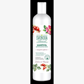 Шампунь SVOBODA для окраш. волос экстракт шипов,шелк протеин,УФ-фильтры 430 мл (1*12)