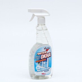 Средство для стекол Золушка Чистые окна Нейтральное 750 мл (триггер) (1*12)