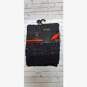 Трусы мужские-боксеры А-67-1, р-р 52-54, черные (1*12) Россия