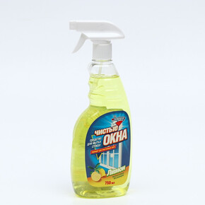 Средство для стекол Золушка Чистые окна Лимон 750 мл (триггер) (1*12)