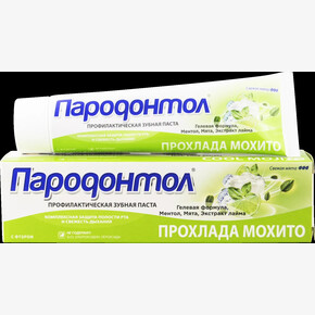 Зубная паста ПАРОДОНТОЛ 124гр., Прохлада Мохито (1*24)