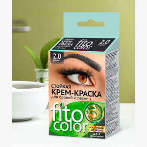 Краска для бровей и ресниц Fito color, цвет графит 2х2мл.(на 2 применения) (1*24)