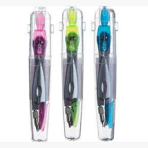 Циркуль металлический в пластиковой тубе 115 мм, с защитным колпачком на иголке, МИКС