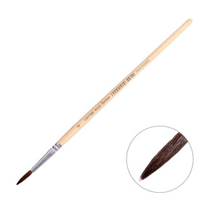 Кисть круглая №4 Белка, деревянная ручка (1*10)