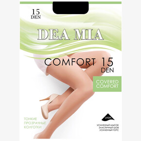 Колготки женские DEA MIA COMFORT 1440, 15 den, ЧЕРНЫЙ-2 (1*10)