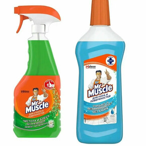 Смотка Средство для стекол М Мускул Утренняя роса 530мл. + д/стек После дождя 530мл. смен. бут.(1*6)