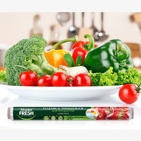 Пленка пищевая МАСТЕР ФРЕШ 20м в рулоне., 7мкм (1*45)