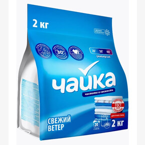 СМС ручная стирка ЧАЙКА 2 кг., Свежий ветер, п/п (1*7)