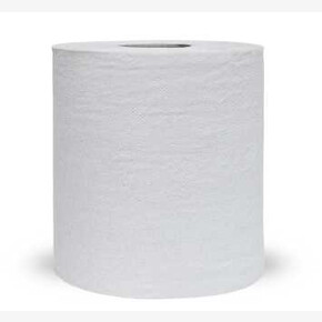 Полотенце бумажное Plushe Professional на втулке/с центр вытяж,Н 19см, L 200м,серая, влагопр. (1*6)