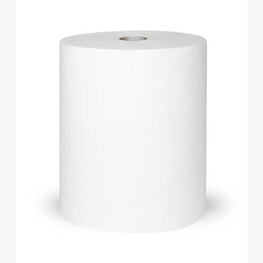 Полотенце бумажное Plushe Professional на втулке,2 сл.,втулка 38мм, L 130м,белое,без перфор. (1*6)