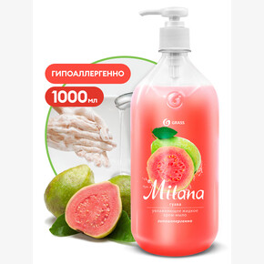 Мыло - крем MILANA 1л.Гуава, увлажняющее, дозатор (1*6)