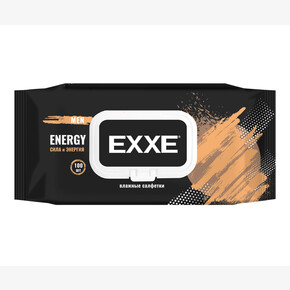 Влажные салфетки EXXE MEN Микс 100 шт с пластик.крышкой Energy/Fresh (1*12)