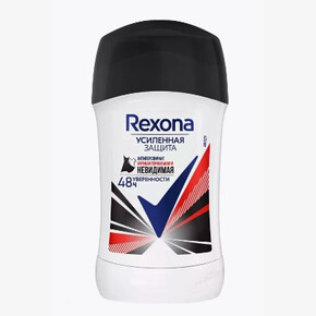 Дезодорант стик АП REXONA Антибактериальная и Невидимая на черном и белом 40мл (1*6)