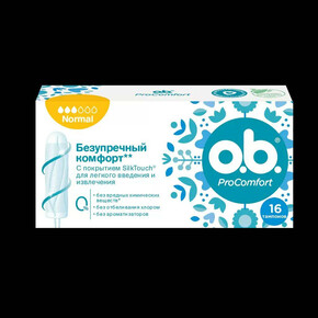 Тампоны O.b. ProComfort Normal 16 шт