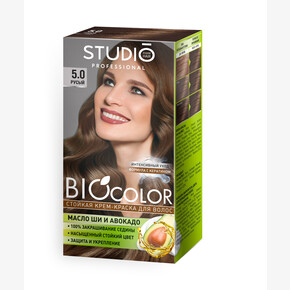Крем-краска д\волос стойкая BIO COLOR № 5.0 