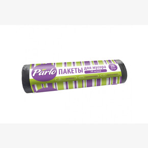 Пакеты для мусора PARLO 30л., 20 штук, 6мкр,47*57 см,черные (1*100)