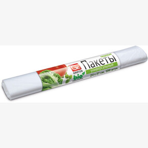 Пакеты универсальные GRIFON 5л, 100шт в рулоне, 24*37см, 7мкм (1*70)