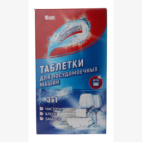 Ср-во для ПММ СВЕЖИНКА 3в1 16шт.(320гр) Таблетки (1*15) 10.27г