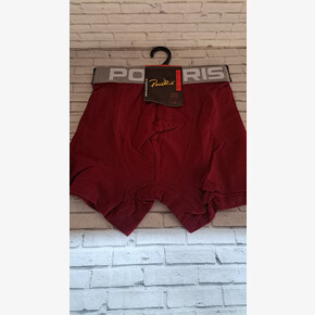 Трусы мужские-боксеры К1-5, р-р 52-54 бордо (1*12) Россия