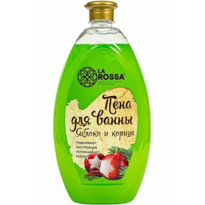 Пена для ванн ЛА РОССА 1л. Увлажняющая Яблоко и корица (1*10)