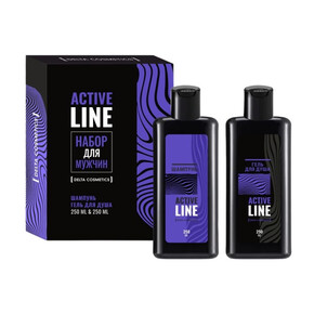 Набор под. М AСTIVE LINE (гель для душа 250 мл + шампунь 250 мл) (1*24) 01.28