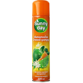 Освежитель SUNNY DAY 300см3 Антитабак Сочный цитрус (1*12)